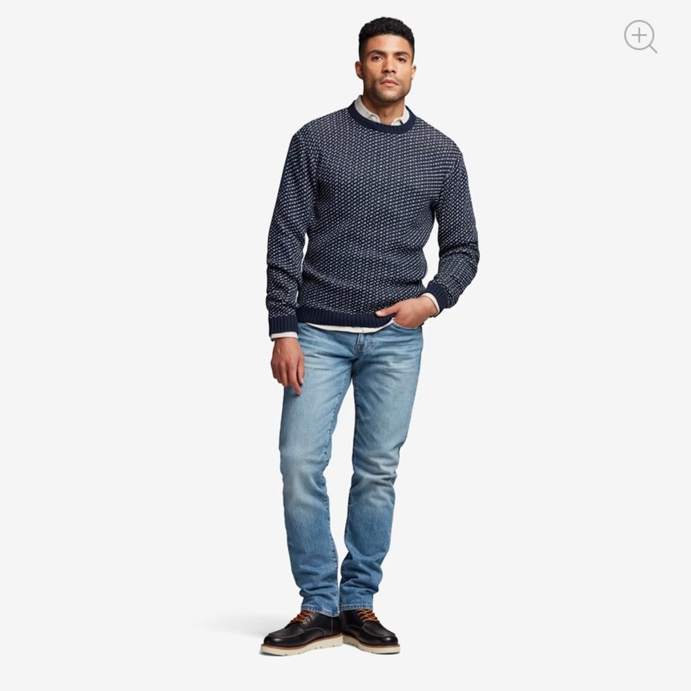 Line Of Trade Bespoke Size Large Navy Sweater